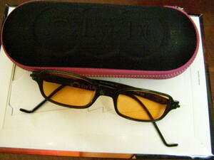 EyeDC　Frame　HANND MADE IN FRANCE　v155012メタリックグリーン　テンプルカエルの足　サングラス