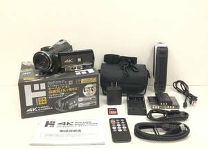 ドン・キホーテ 情熱価格 4K ビデオカメラ SONY製CMOSイメージセンサー搭載 DV-AC3-BK ブラック