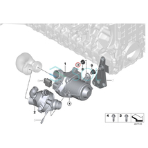 BMW E83 F25 X3 E70 X5 E71 X6 E85 E86 E89 Z4 ウォーターポンプ用 アルミボルト3本セット 2.5si 3.0si 23i 28iX 35iX 11510392553_画像2