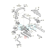 VW ゴルフ5(1K1 1K5) ポロ(9N_ 9A_) トゥーラン(1T1 1T2) エキゾーストマニホールド エキマニ ガスケット 03C253039D 03C253039A_画像2