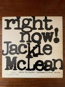 BLUE NOTE BST-84215 JACKIE McLEAN RIGHT NOW