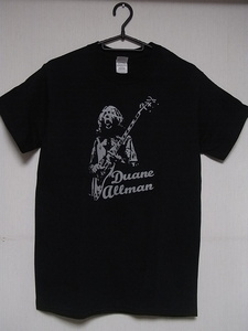 即決★新品バンドＴシャツ★オールマン・ブラザーズ・バンド★デュアン・オールマン★DUANE ALLMAN★ブラック×グレー★S/M/L/XLサイズ対応