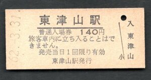 （姫新線）東津山駅１４０円