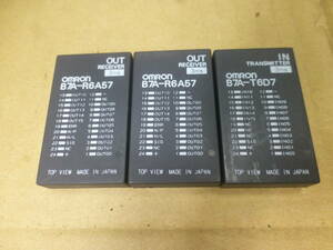 OMRON RECEIVER B7A-R6A57 2つ,TRANNSMITTER B7A-T6D7(管理番号A18)