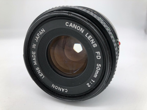 送料無料 中古 CANON キャノン NEW FD LENS 50mm f/2 単焦点レンズ MF フィルムカメラ 一眼レフ SLR 動作OK 0802ひ1 B1-1 定250