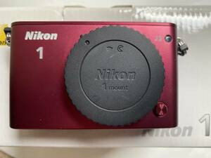 Nikon 1 J3 レッド ミラーレス カメラ レンズ10-30+30-110　2本付き　バッテリー2個付き　送料無料