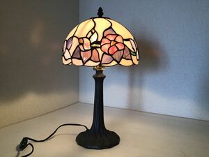  stained glass table lamp floral print stand light desk antique style height 43cm Night light lighting equipment 