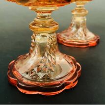 ★ネットショップ完売★オールドバカラ リングホルダー バギエ Baccarat Baguiers 2点 ルビー 1893年 アンティーク フランス コンポート_画像7