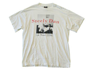 野村訓一着! 1996 STEELY DAN tour ヴィンテージ Tシャツ GIANT製 サイズXL バンド 音楽 80s 90s アート ロック 古着 