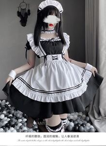 メイド服 ゴスロリ ロリータ コスプレ ワンピース フルセット コミック アニメ リボン キャラクター コスプレ衣装 秋葉系
