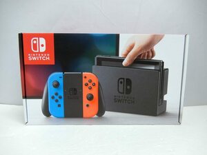Nintendo Switch ニンテンドースイッチ 本体 Joy-Con (L)ネオンブルー / (R)ネオンレッド 任天堂 旧モデル HAC-S-KABAA 欠品あり 動作OK