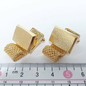 CW60 カフリンクス カフス ボタン ゴールド ラップアラウンド Wrap Cufflinks ベルト メッシュ チェーン