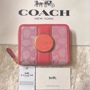 (訳アリ) COACH 財布 ピンク コーチ財布 レディース財布 札入れ カード入れ
