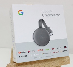 1円スタート 開封済み新品 Google 第3世代 クロームキャスト Chromecast GA00439-JP HDMI 正規品 動作品