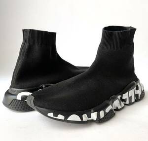 Balenciaga Speed Trainer Graffiti Black Socks Sneaker バレンシアガ スピード トレーナー グラフティー スニーカー ブラック 正規品