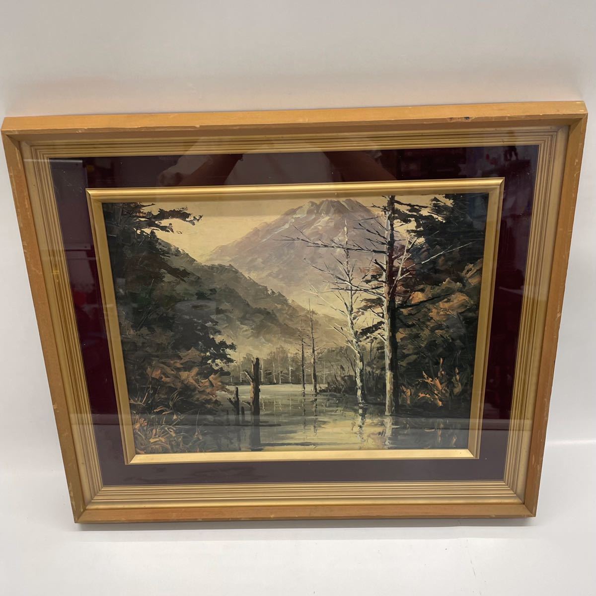 沢健 『山村』 油彩 油絵 絵画 原画 肉筆 額装 直筆画 bak.unimed.ac.id