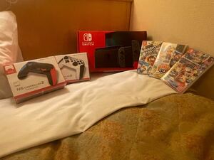switch本体(グレー)とプロコンのみです
