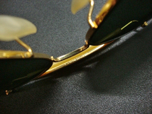 70s Vintage B&L RayBan OUTDOORSMAN Gold G-15ゴールドUSAボシュロム アウトドアーズマン アメリカ軍metalメタルG15ミリタリ金サングラス_画像5