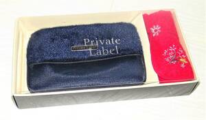 ( Lady's * fashion accessories *teshu case & towel handkerchie * new goods ) Private Label black & red te part buy 