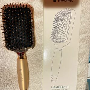 値下げ　NAVARIS ヘアブラシ マッサージ パドル ブラシ ヘア ショート ロング ヘア - ブラシ ローズ ゴールド