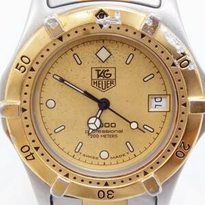【ジャンク動作品】TAG HEUER　タグホイヤー　プロフェッショナル　964.013　クォーツ　腕周り約14.5cm　文字盤劣化　時計