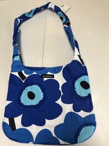 新品未使用 marimekko マリメッコ ショルダーバッグ CLOVER クローバー / ブルー 斜めがけ