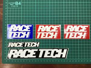 『RACE TECH』 レーステック　ステッカー　2種　大小5枚セット