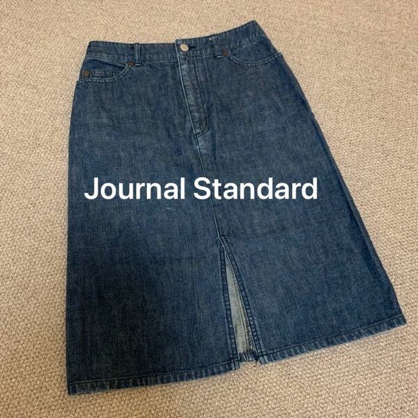 ジャーナルスタンダード JOURNAL STANDARDタイト デニムスカート ミモレ丈 膝丈