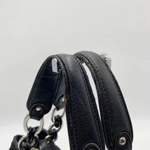 1円 超美品●Christian Dior クリスチャンディオール●カナージュ●キルティング●シルバー金具●ロゴ●トートバッグ ハンドバッグ●黒_画像5