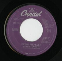 【ロック 7インチ】Deborah Allen - After Tonight / Don't Worry 'Bout Me Baby [Capitol Records B-5110]_画像1