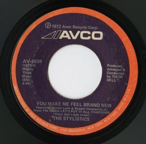 【ソウル 7インチ】The Stylistics - You Make Me Feel Brand New / Only For The Children [Avco AV-4634]