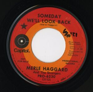 【ロック 7インチ】Merle Haggard - Someday We'll Look Back / It's Great To Be Alive [Capitol Records 3112]