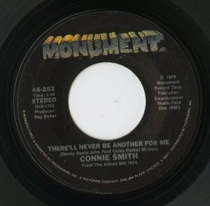 【ロック 7インチ】Connie Smith - There'll Never Be Another For Me / The Wayward Wind [Monument 45-252]