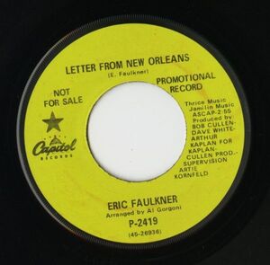 【ロック 7インチ】Eric Faulkner - Letter From New Orleans / This Is The Kind Of Morning [Capitol Records P-2419]