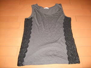  unused prompt decision * side race tank top * gray M
