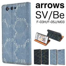 arrows SV (F-03H)/arrows M03/arrows Be (F-05J) スマホケース ダメージデザイン手帳型ケース_画像1