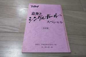 今井美樹「意外とシングルガール・スペシャル」台本　1989年放送　
