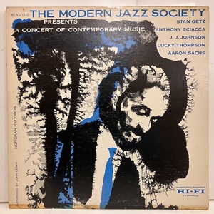 ●即決LP Modern Jazz Society / A Concert of Contemporary Music j33907 米オリジナル、黄Tp Dg Gg Mono STAN GETZ 