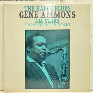 ●即決LP Gene Ammons / The Happy Blues j34114 米盤、Trident右 Dg Mono Rvg手書 Hi Fidelity Jam Session ジーン・アモンズ