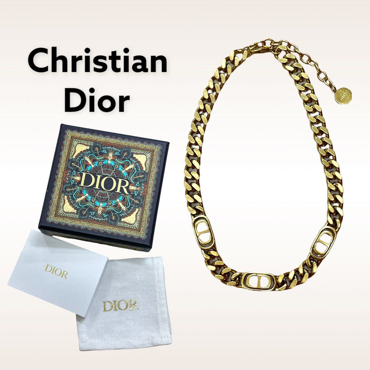 PayPayフリマ｜【美品】Dior ディオール ネックレス ゴールド CDロゴ