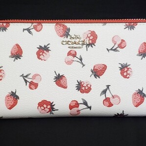 COACH コーチ イチゴ&サクランボ柄 長財布 F23798 未使用