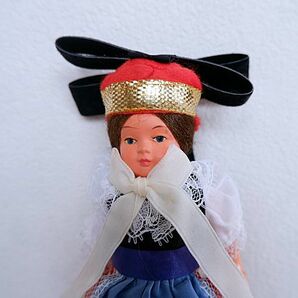 ☆ドイツ/民族衣装のヴィンテージドール２体セット/女の子/チロル人形☆約16.0cm☆の画像3