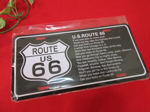 (クリGY2066)ブリキ ナンバープレート サイン ROUTE66 アメリカ ルート66 インテリア コレクション