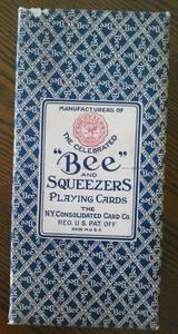 戦中 トランプ 1 Dozen vintage 1942 BEE SQUEEZERS playing cards NY Consolidate Card Company Museum Quality