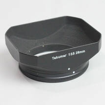 0611110 【並品 ペンタックス】 PENTAX Takumar 28mm f3.5用 角型メタルレンズフード_画像5