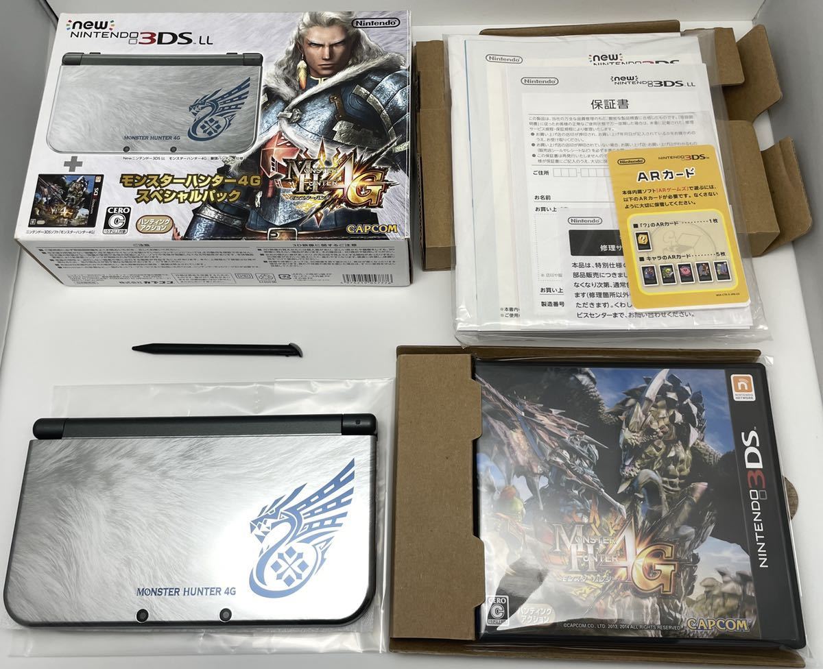 激安先着テレビゲーム携帯用ゲーム本体 【美品】New ニンテンドー3DS LL モンハン4G