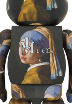BE@RBRICK Johannes Vermeer「Girl with a Pearl Earring」1000％/フェルメール/真珠の首飾りの少女/ベアブリック/メディコムトイ/Medicom_画像2