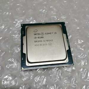 Intel　Core i3 6100　CPU　SR2HG　BIOS起動確認済【中古、ジャンク扱】