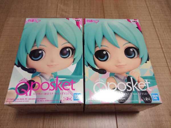 Q posket 初音ミク V4X STYLE 全2種 Aポーズ Bポーズ フィギュア セット Qposket