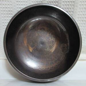  calibre 21 centimeter sin silver g bowl (gane- car ) 2153 gram healing tea kla bowl chi bed .. law .